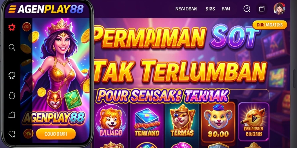 Screenshot utama AGENPLAY88 menampilkan aksi seru permainan Slot.