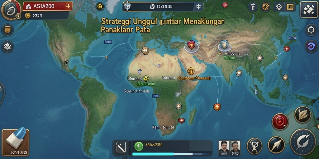 Tampilan gameplay ASIA200 yang menarik dan menantang bagi para pemain strategi.