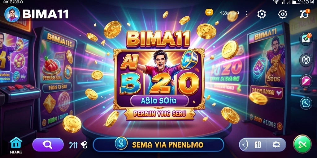 Screenshot gameplay menarik dari BIMA11 yang menampilkan slot klasik.