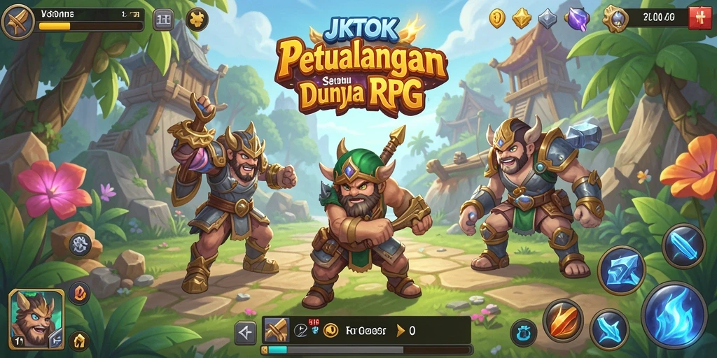Tampilan gameplay seru dari JKTOK dengan pertarungan epik.