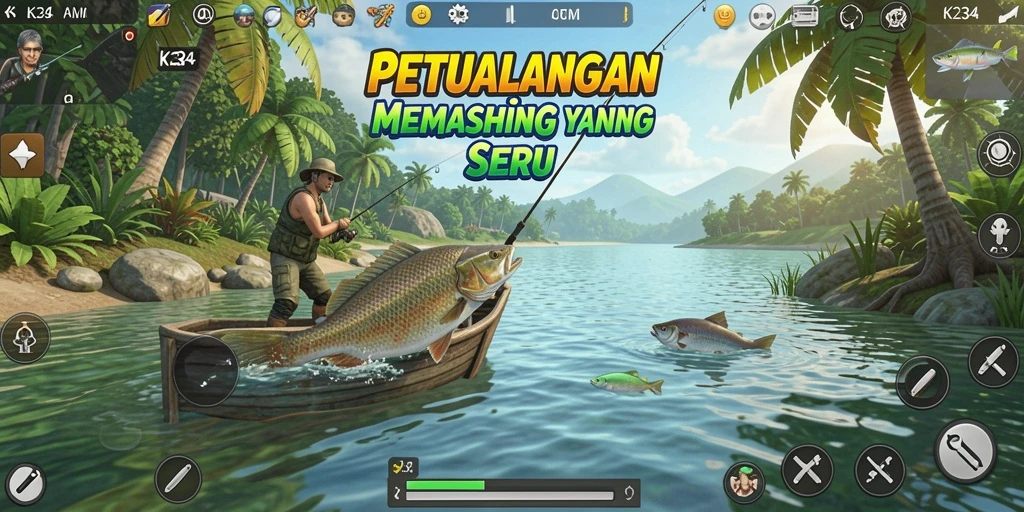 Gameplay K234 yang menakjubkan saat memancing di lautan.