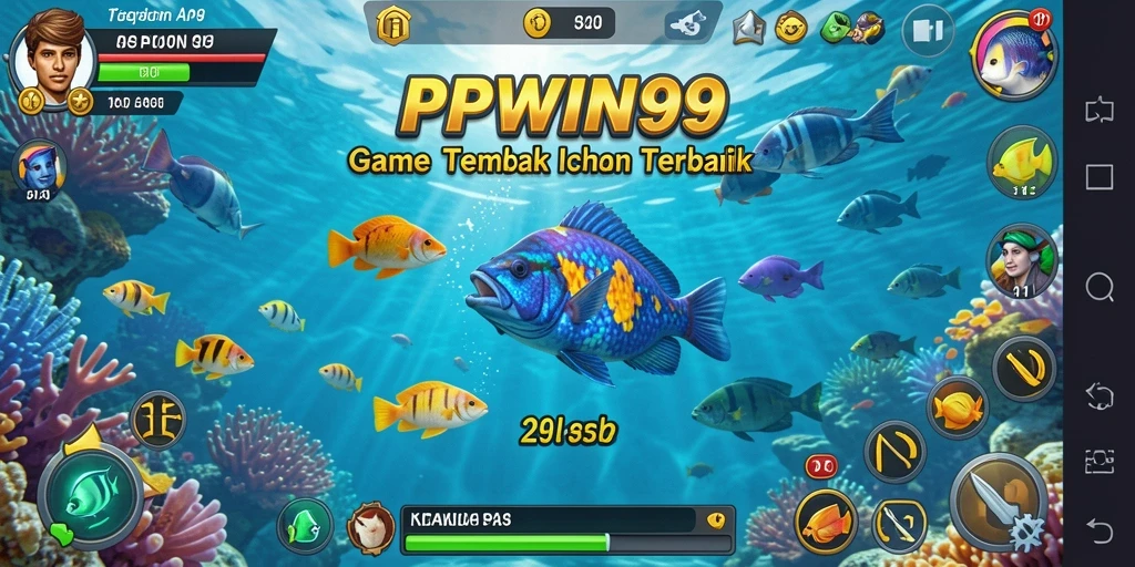 Tampilan gameplay seru dari PPWIN99 dengan aksi Tembak Ikan yang menegangkan.