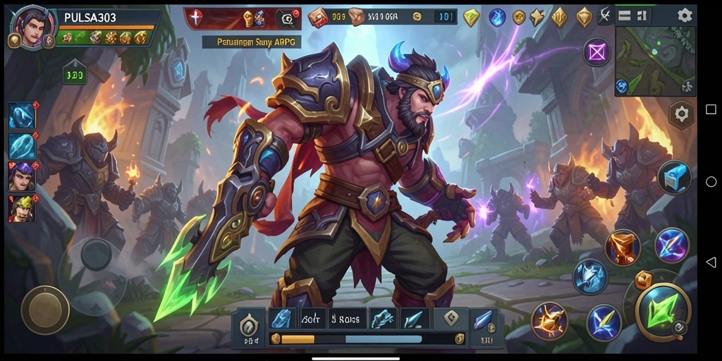 Gameplay PULSA303 menampilkan pertarungan seru antar karakter dalam petualangan ARPG.