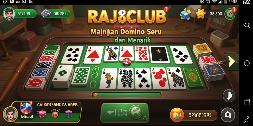 Tampilan gameplay seru dari RAJACLUB dengan domino.