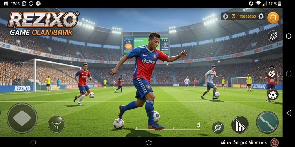 Screenshot gameplay <strong>REZIXO</strong> yang menunjukkan aksi olahraga yang mendebarkan.