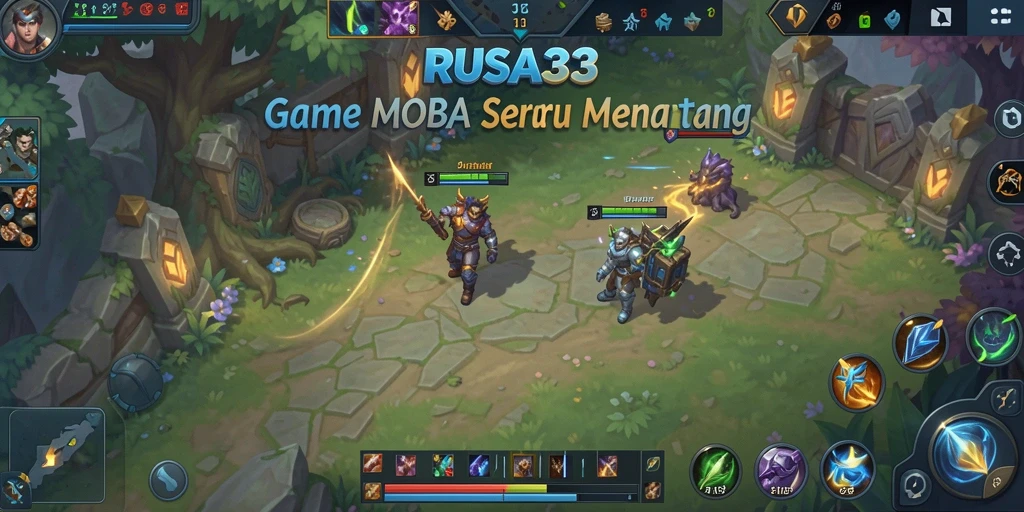 Screenshot gameplay RUSA33 menampilkan pertempuran seru antara tim.