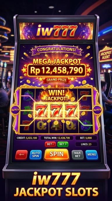 Tampilan utama aplikasi iw777 yang informatif dan mudah digunakan.